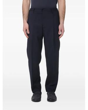 Briglia 1949 Tailored-Cut Pleated Trousers - Blue