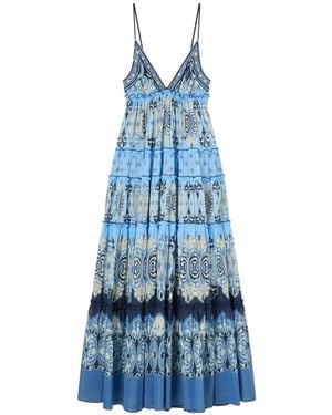 La DoubleJ Robe Nymph Placée - Bleu
