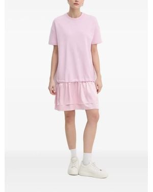 Joop! Ruffled-Hem T-Shirt Mini Dress - Pink