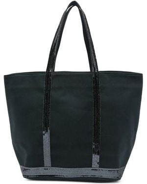 Vanessa Bruno Large Cabas Sequin-Embellished Tote Bag - Black