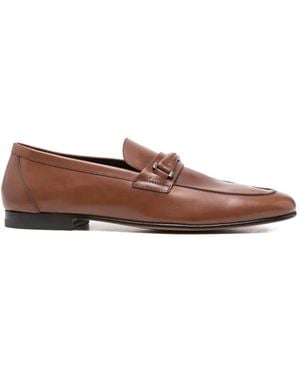 Tod's Penny-Strap Leather Loafers - Brown