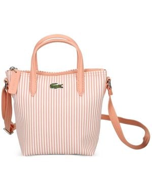Lacoste Mini Striped Shoulder Bag - Pink