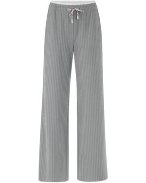 Marc Cain Washington Striped Pants - Gray