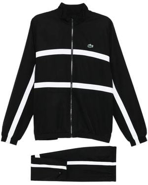 Lacoste Logo-Embroidered Tracksuit - Black