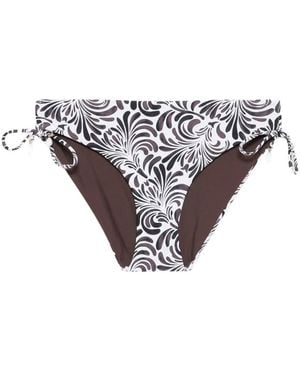 Twinset Bragas De Bikini Con Estampado Botánico - Blanco
