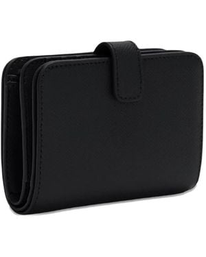 Furla Small Classic Compact Leather Wallet - Black