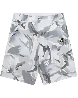 Aape By A Bathing Ape Short À Imprimé Camouflage - Gris
