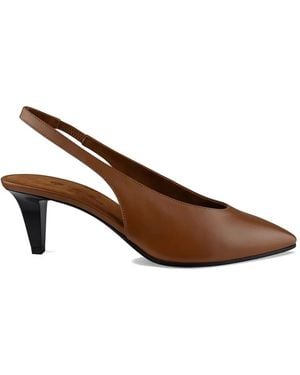 Loro Piana Rebecca Pointed-Toe Pumps - Brown