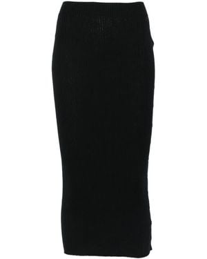 Courreges Multi Snap Light Rib Skirt Clothing - Black