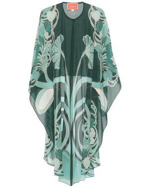 La DoubleJ Gestreiftes T-Shirt Mit V-Ausschnitt - Grün