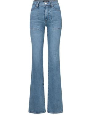 Veronica Beard Flared wide-leg jeans - Blau