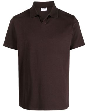 Filippa K Poloshirt Mit Offenem Kragen - Schwarz