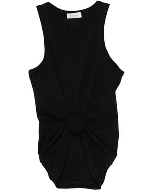 Magda Butrym Knot-Detail Tank Top - Black