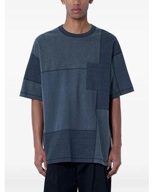 Comme des Garçons Patchwork Chest-Pocket T-Shirt - Blue