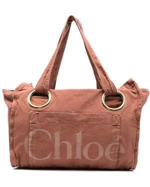 Chloé Plage tote bag - Marrón