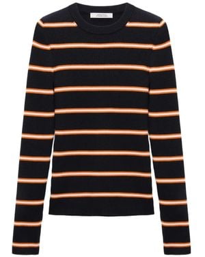 Dorothee Schumacher Striped-Pattern Jumper - Black