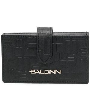 Baldinini Monogram-Pattern Leather Wallet - Black