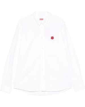KENZO Logo-Patch Shirt - White
