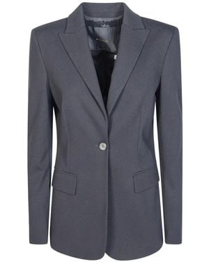 Pinko Single-Breasted Peak-Lapels Blazer - Blue