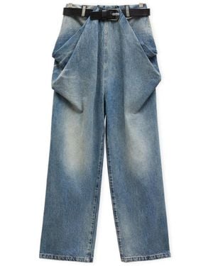 Loewe Draped Jeans - Blu