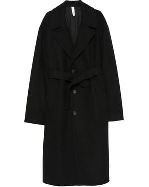 Hevò Ostuni Belted Coat - Black