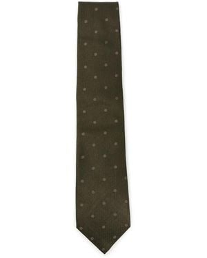 Tom Ford Cravatta A Pois - Verde