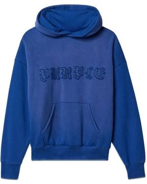 Purple Brand Klassischer Hoodie - Blau