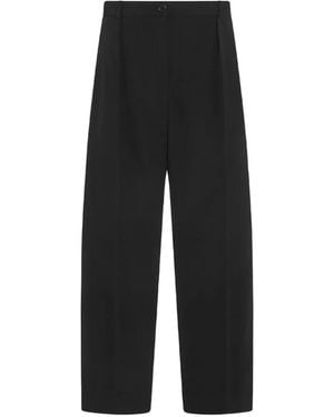 The Row Darios Pleated-Detail Tailored Trousers - Black