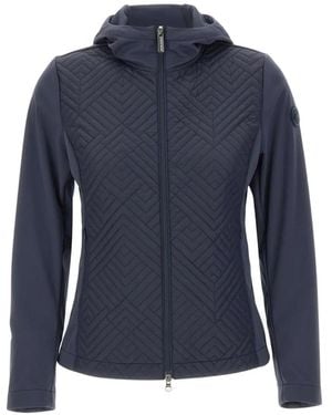 Colmar Hooded Quilted Jacket - Blue