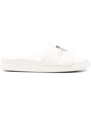 GANT Pierbay Logo-print Sliders - White