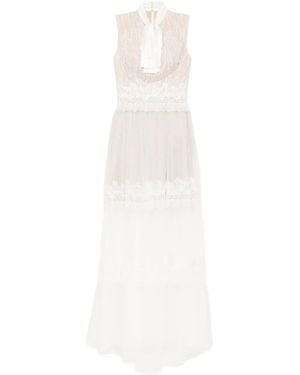 Saiid Kobeisy Lace Maxi Dress - White