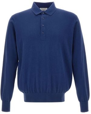 Kangra Long-Sleeve Polo Shirt - Blue