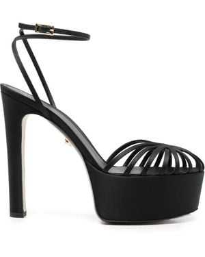 ALEVI Eva Platform Strap Sandals - Black