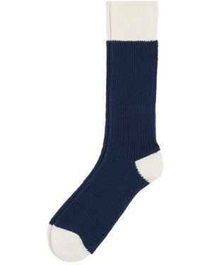 Ami Paris Bi-color Socks - Blue