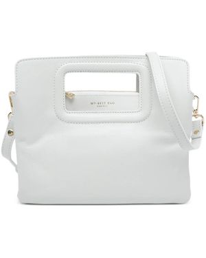 MY BEST BAG Cutout Leather Clutch Bag - White