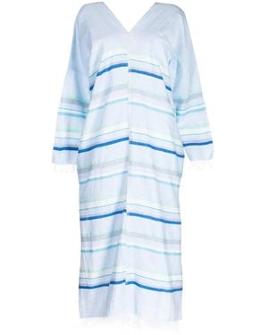 lemlem Gestreepte Jurk - Blauw
