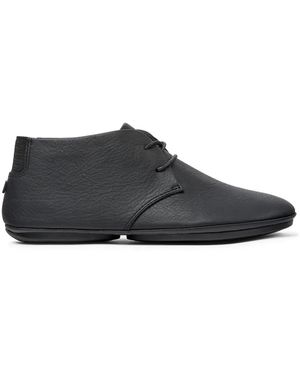 Camper Nina Asymmetric-Toe Leather Boots - Black