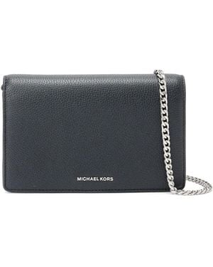 Michael Kors Schultertasche Aus Leder - Grau