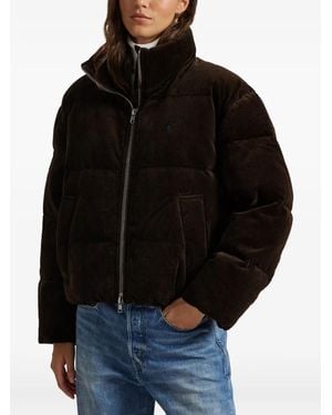 Polo Ralph Lauren Corduroy Puffer Jacket - Black