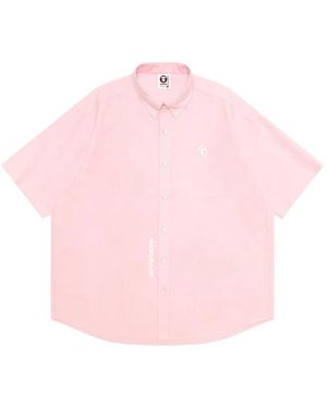 Aape By A Bathing Ape Short-Sleeved Shirt - Pink