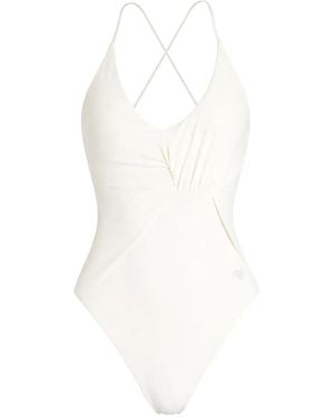 Blumarine Bañador Con Detalle Retorcido - Blanco