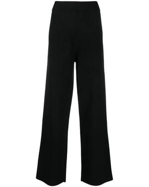 Seventy Wide-Leg Wool-Blend Pants - Black