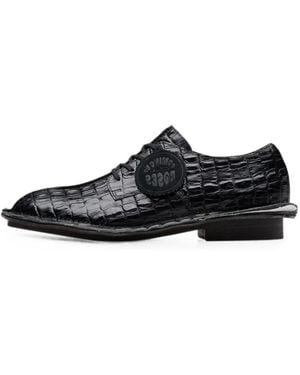 Clarks Martine Rose Croc-Effect Derby Shoes - Black