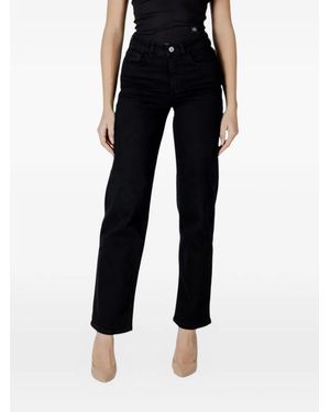 Ichi Cotton Relaxed-Fit Jeans - Black