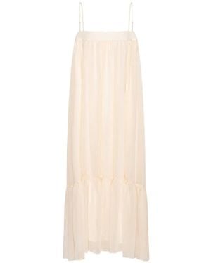 ROTATE BIRGER CHRISTENSEN Chiffon A-Line Dress - White