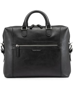 Officine Creative Jules 003 Leather Holdall - Black