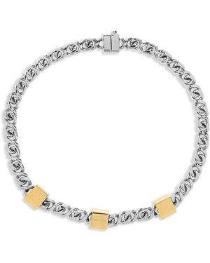 DSquared² Collar de cadena barbada - Metálico