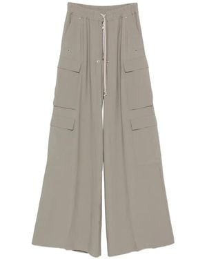 Rick Owens Pantalones Cargo Anchos Cargobelas Con Cordones - Gris
