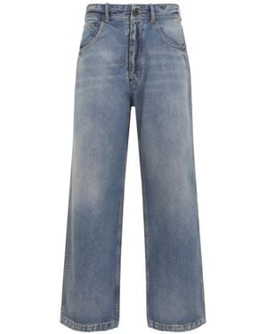 Maison Margiela Straight-Leg Cropped Jeans - Blue