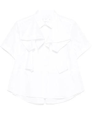 Sacai Ruffle-Detail Shirt - White